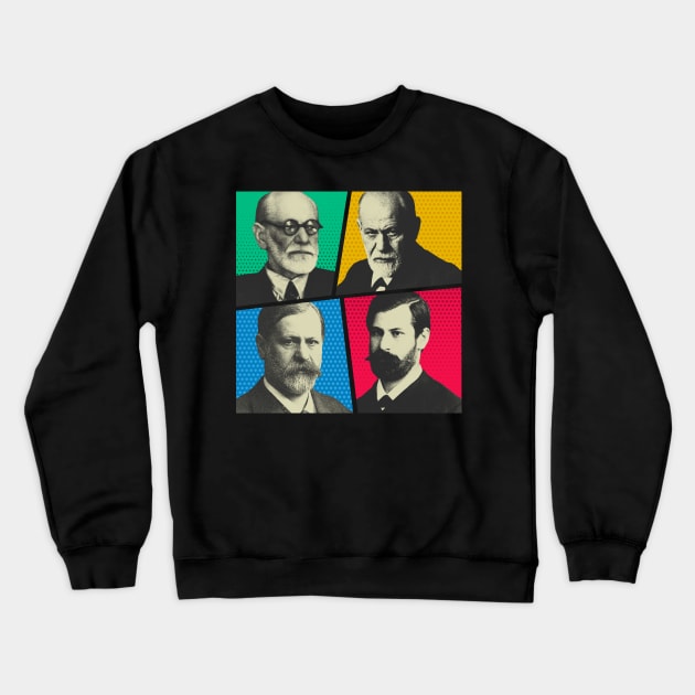 Sigmund Freud Comics Crewneck Sweatshirt by sepatubau77